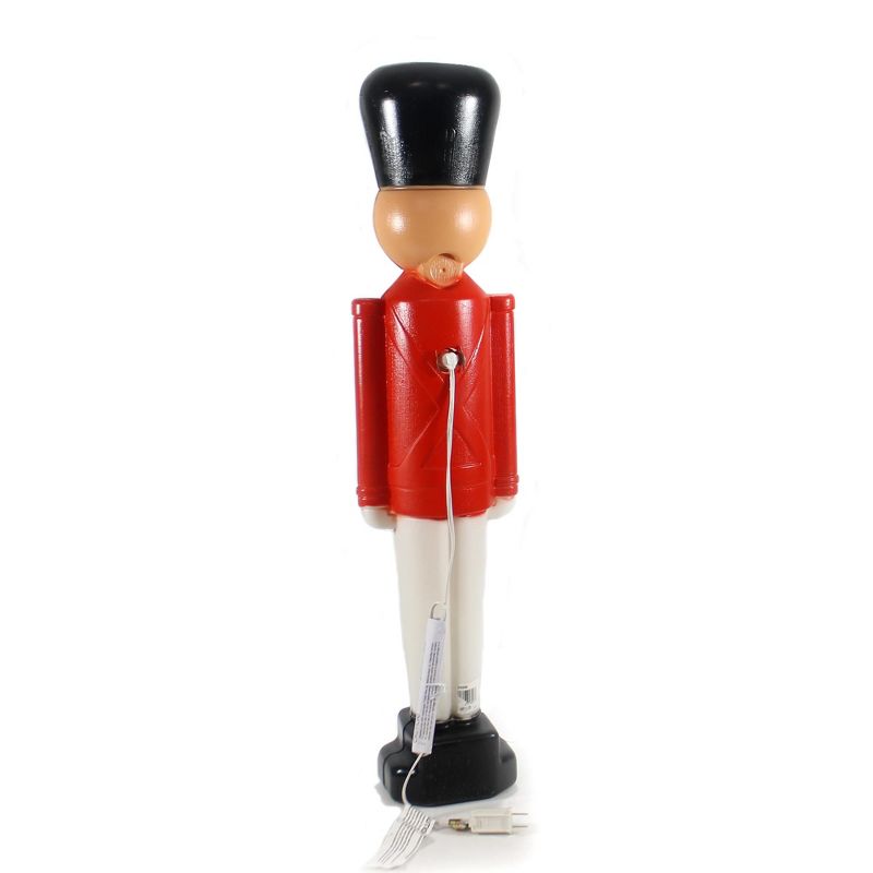 Christmas 30.5" Toy Soldier With Black Hat Lighted Indoor Outdoor  -  Novelty Sculpture Lights