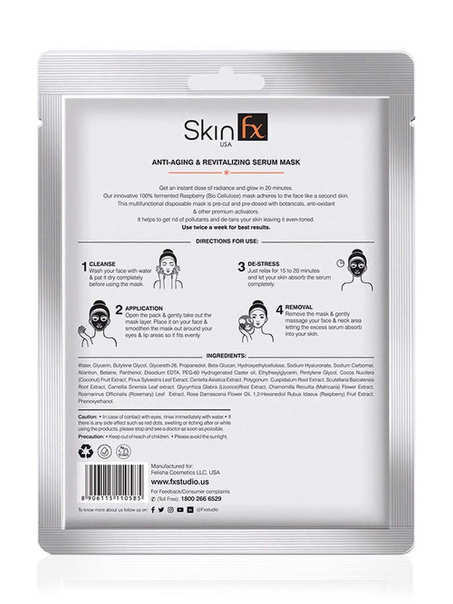 Skin Fx Anti-Aging and Revitalizing Serum Mask - 25 ml