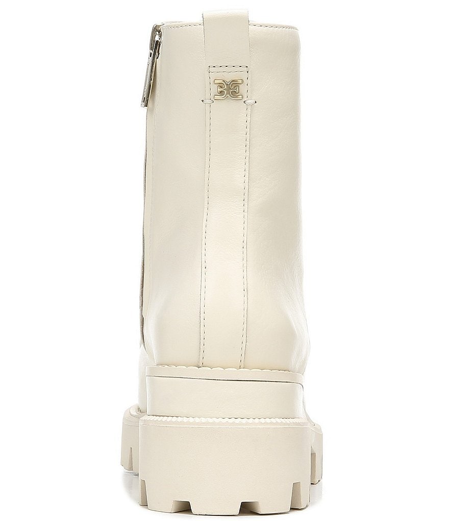 Sam Edelman Garret Lug Sole Waterproof Leather Combat Booties