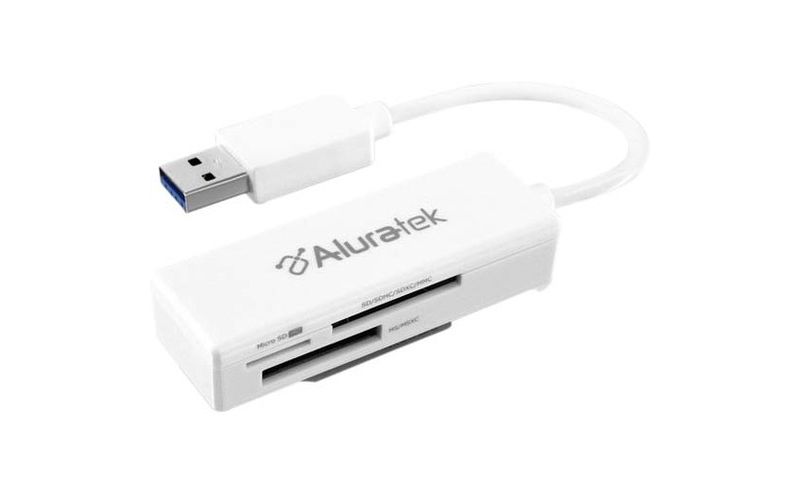 Aluratek AUCR300F Flash Reader - SD, microSD, miniSD - USB 3.0External