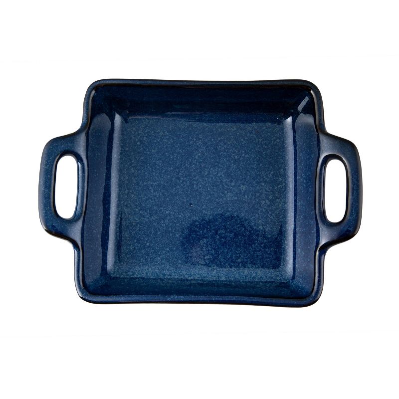 11" x 8" Ceramic Square Baking Dish with Handles Blue - Thirstystone
