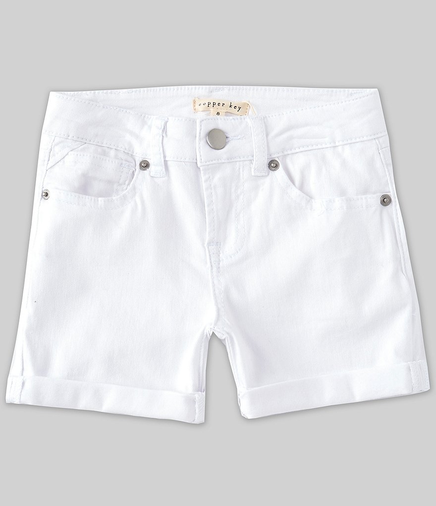 Copper Key Big Girls 7-16 Roll Cuff Shorts
