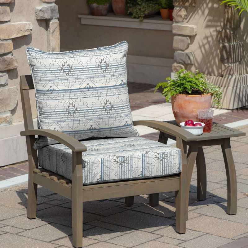 Carmen Southwest Outdoor Cushion Set Gray - Arden Selections