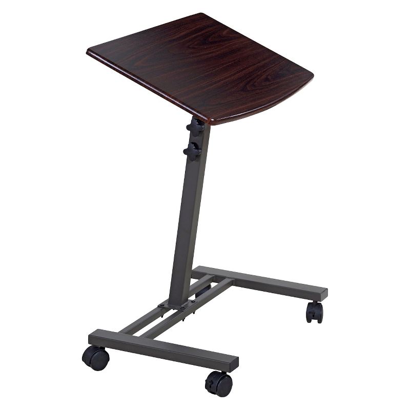 OneSpace 50-JN02 Angle and Height Adjustable Mobile Laptop Computer Desk, Single Surface