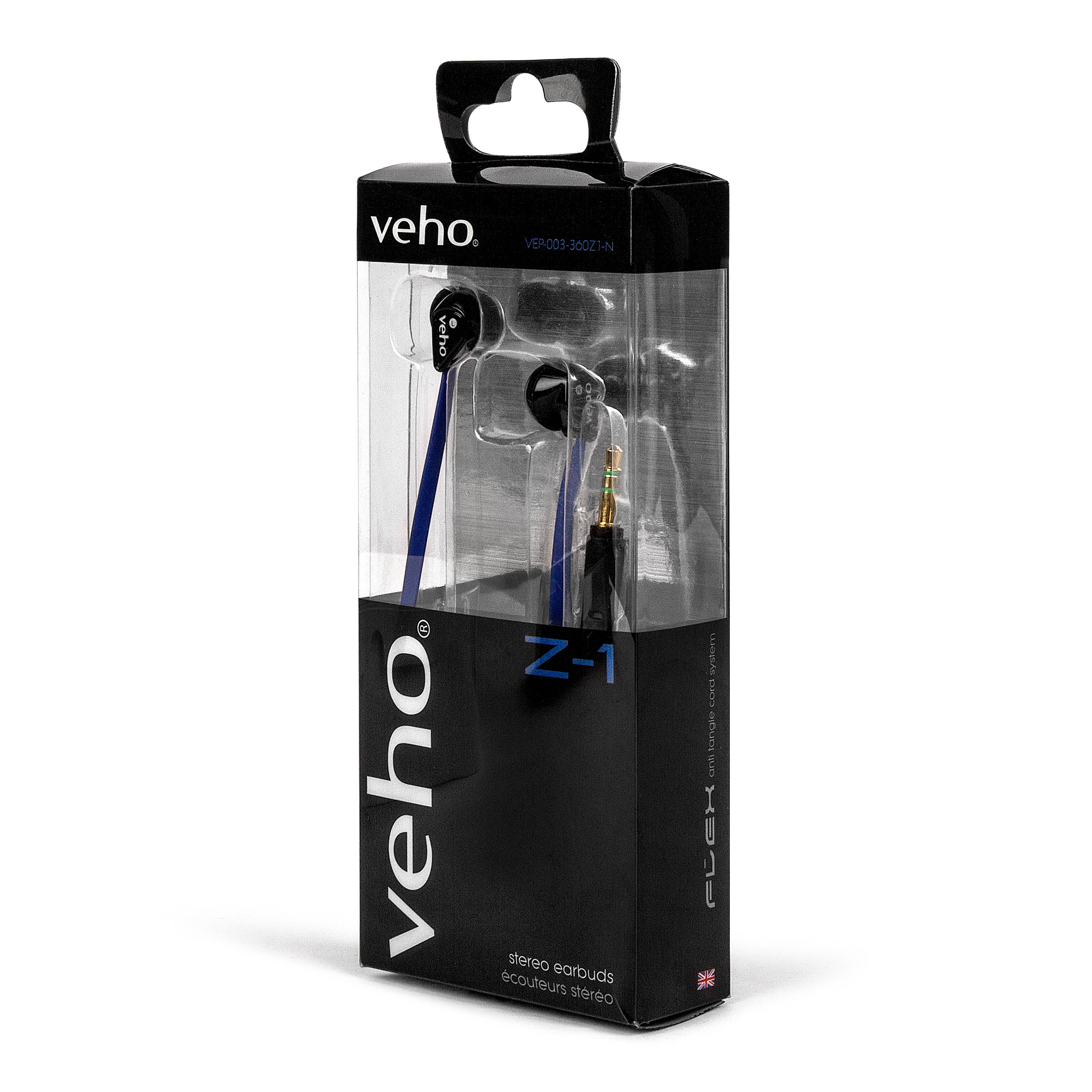 Veho Z-1 In-Ear Noise Isolating Headphones (Blue)