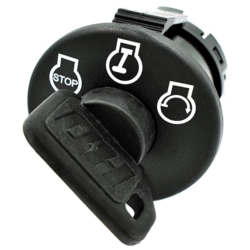 Starter Ignition Switch Replaces Craftsman MTD Yard Machine Bolens Huskee TroyBilt Colt XP 92504659 72504659 3 Position w1 Umbrella amp 1 Steel Key amp Free Carabiner