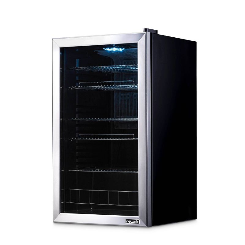 NewAir 126-Can Beverage Cooler - AB-1200 - Stainless Steel