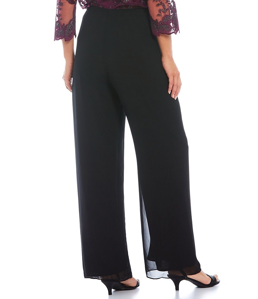 Eliza J Sequin Wide Leg Pants