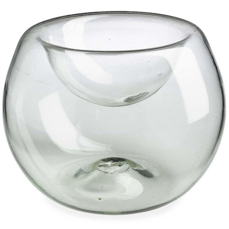 VivaTerra Recycled Glass Snack and Plant Holders, Large