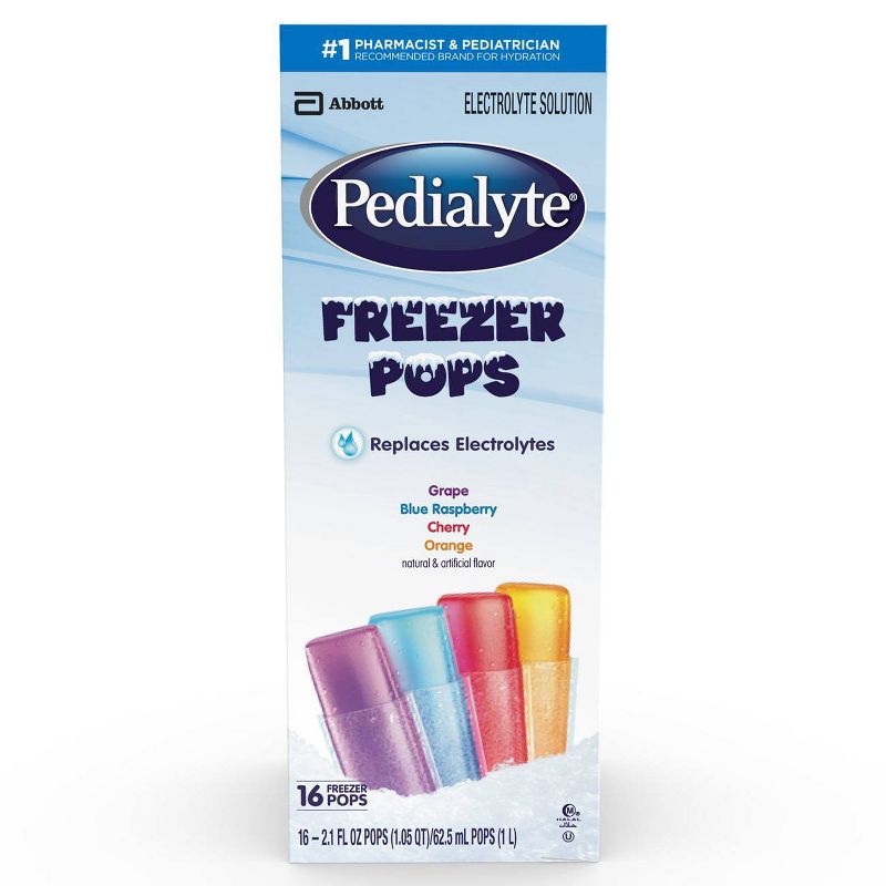 Pedialyte Electrolyte Solution Freezer Pops Variety Pack - 33.6oz