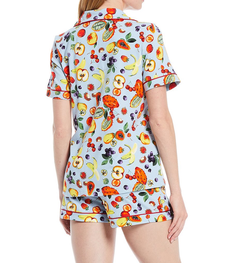 BedHead Pajamas Forbidden Fruit Printed Classic Jersey Shorty Coordinating Pajama Set