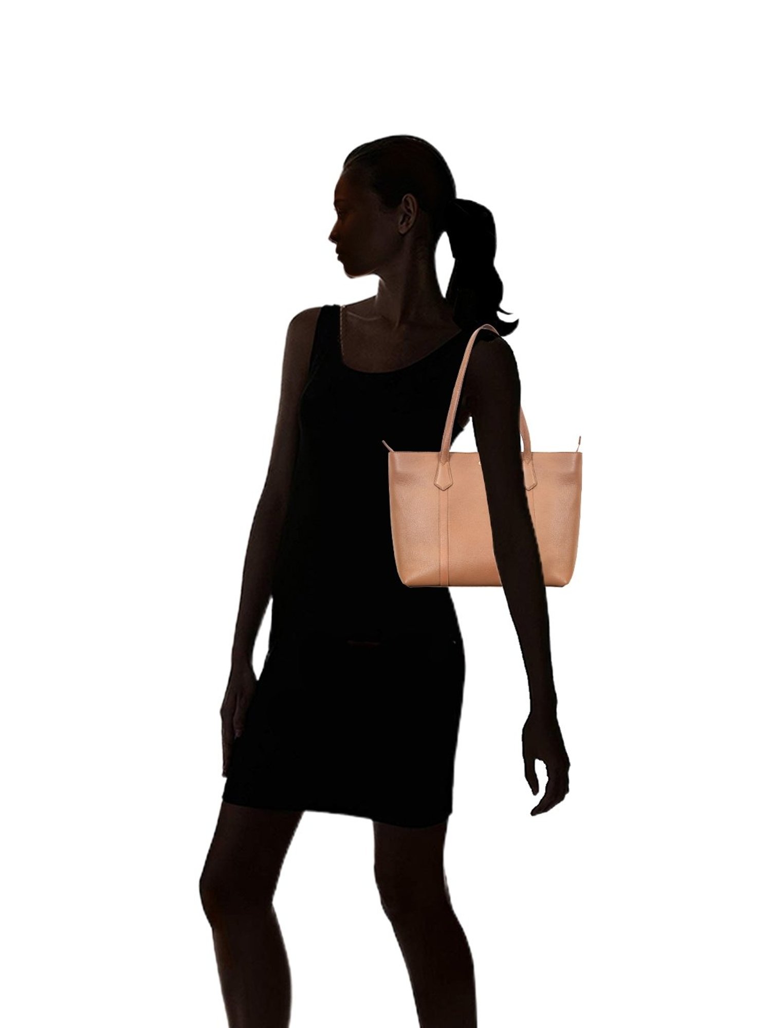 Eske Vanessa Brown Solid Medium Tote Handbag