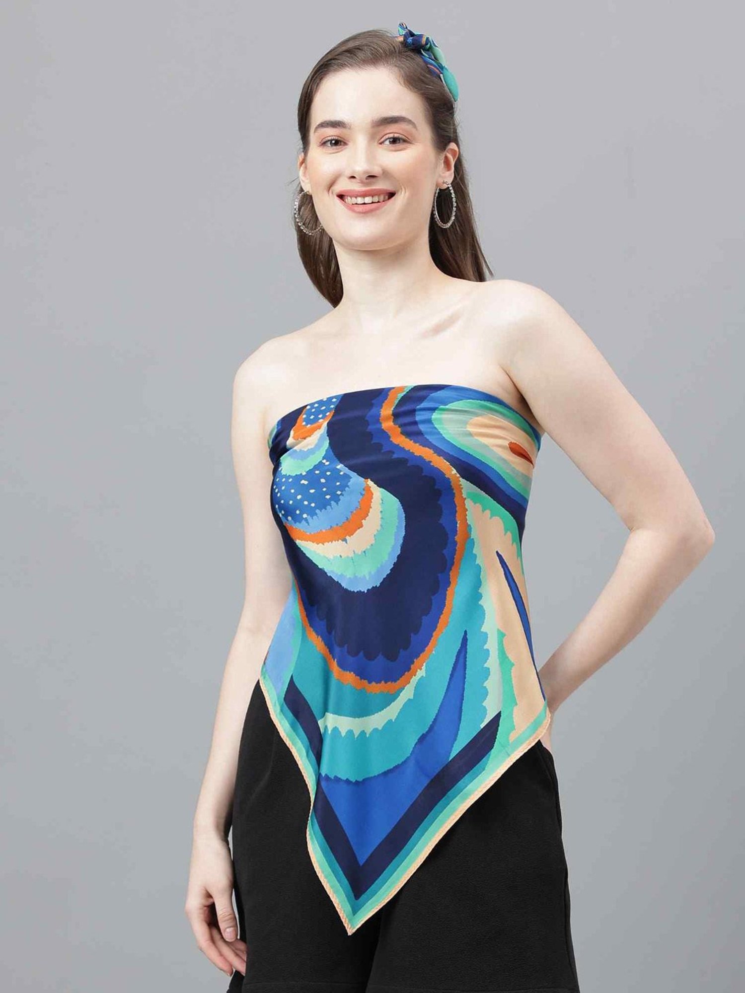 Aditi Wasan White Floral Stole