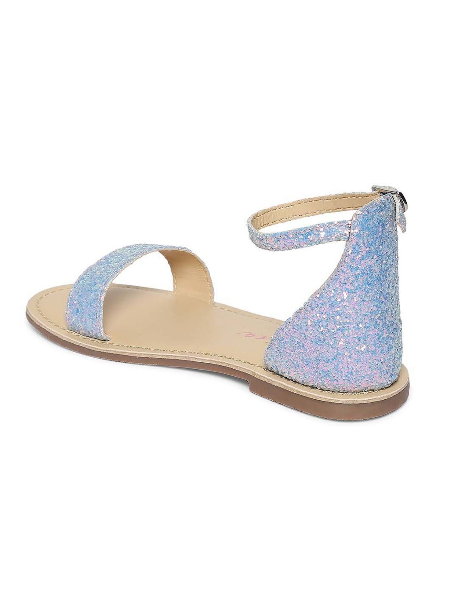 Aria Nica Kids Spark Lavender & Beige Ankle Strap Sandals