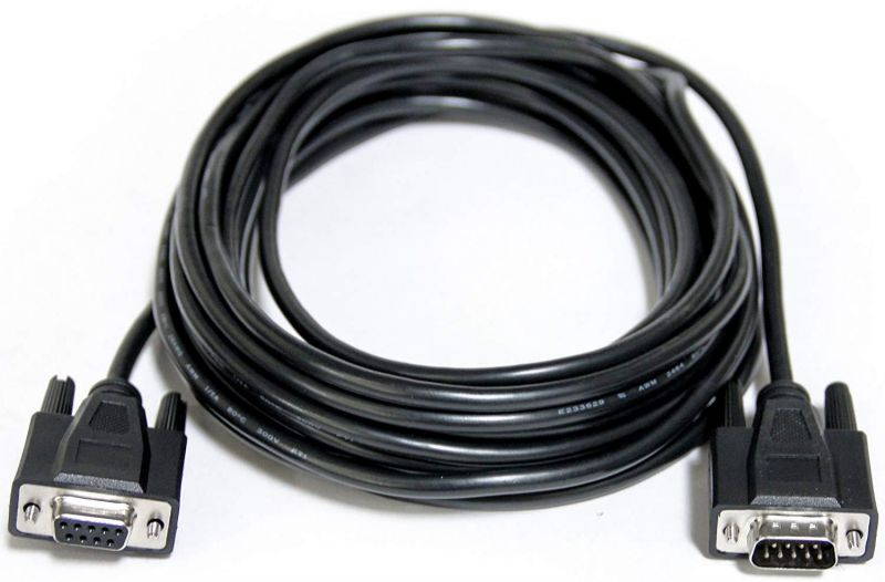 ConnectPRO CSM-201-25 DB9 M/F Serial Cable 25 ft. Black
