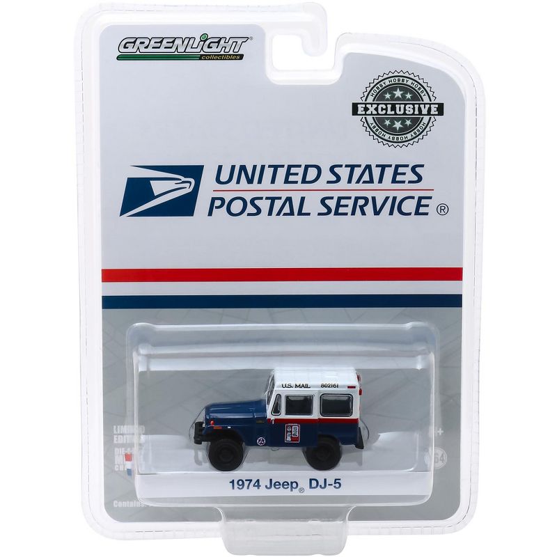 1974 Jeep DJ-5 "U.S. Mail Civil Defense" "Hobby Exclusive" 1/64 Diecast Model Car by Greenlight