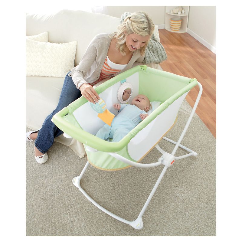 Fisher-Price Rock With Me Bassinet - Green
