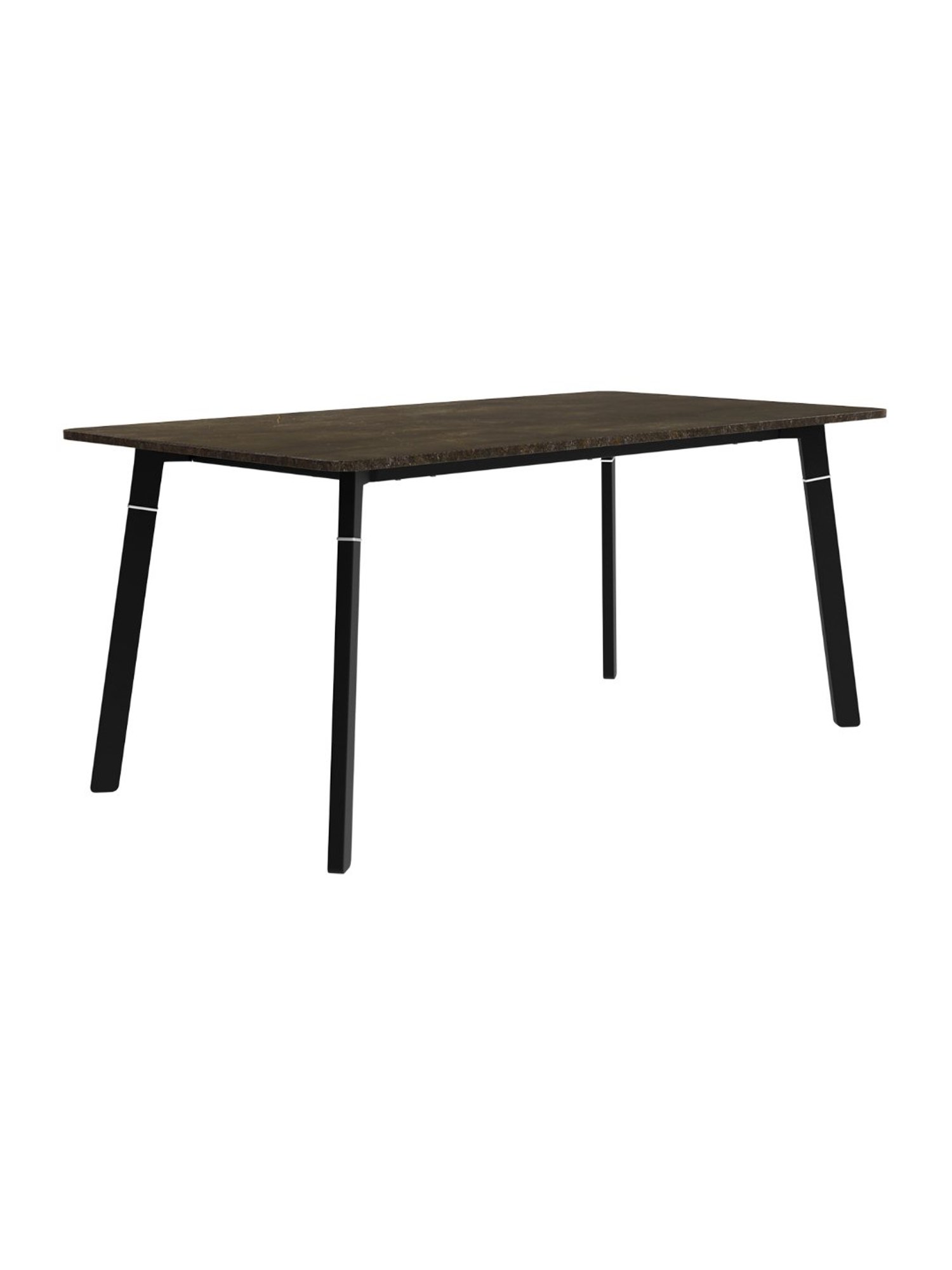 Godrej Interio Aclectic Black & Brown MDF 6 Seater Rectangular Dining Table