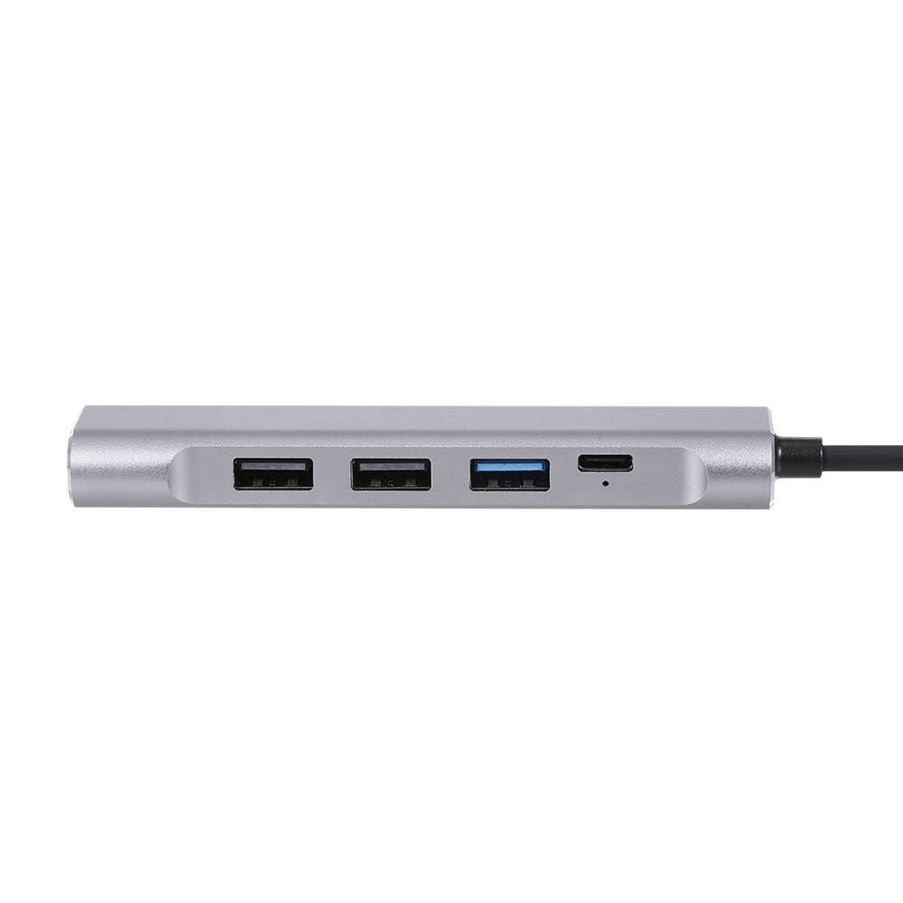 5-in-1 USB-C Hub USB3.0 USB2.0 Type-C to 4K HD Converter PD Quick Charge /Data Transfer USB Hub