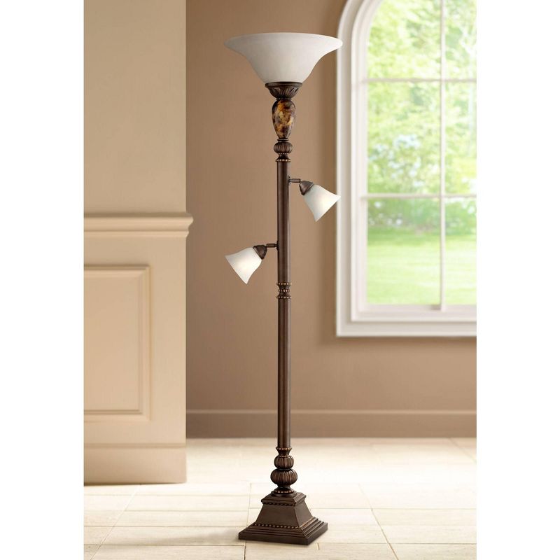 Kathy Ireland Mulholland 72" HIgh Tree Torchiere Floor Lamp