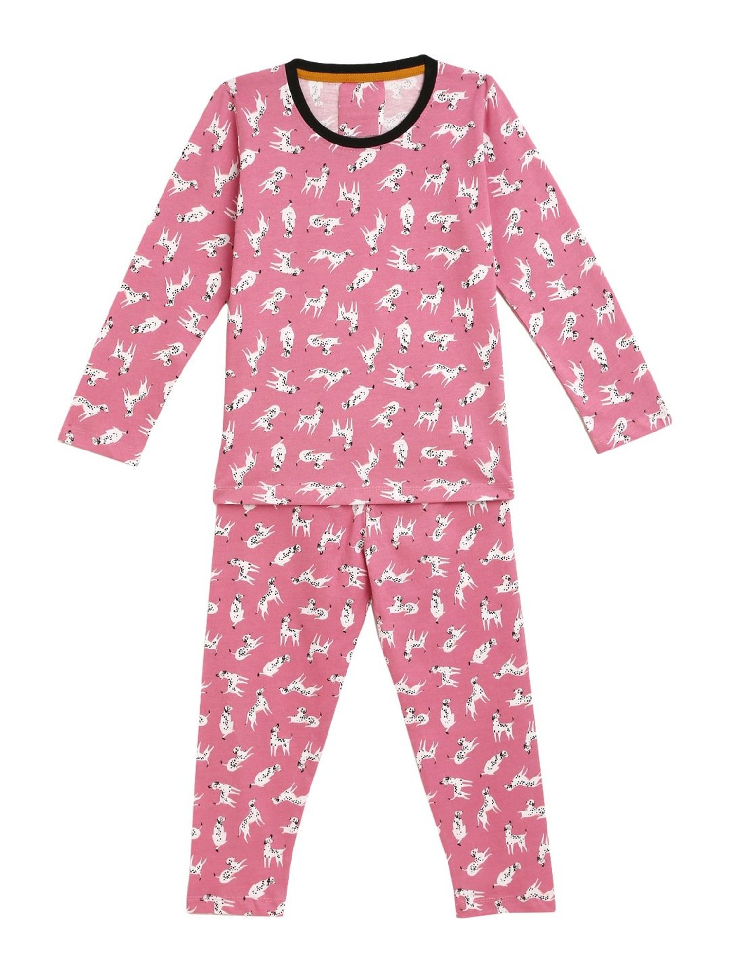 Kids Craft Pink Cotton Printed T-Shirt & Pants