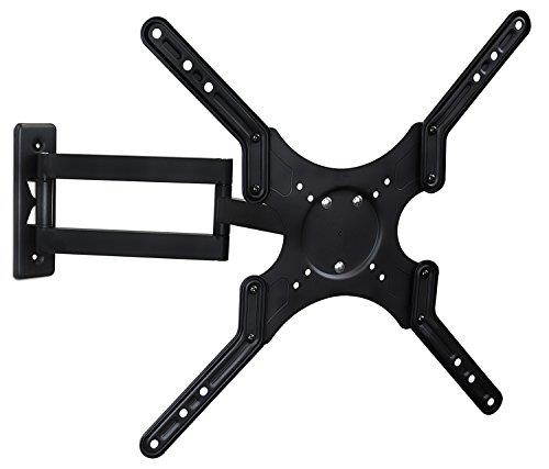 Mount-It! LCD TV Wall Mount Bracket with Full Motion Swing Out Tilt and Swivel Articulating Arm for 13-42" Flat Screen Displays with VESA 75 to 200, 44lb Weight Capacity WITH 18" EXTENSION