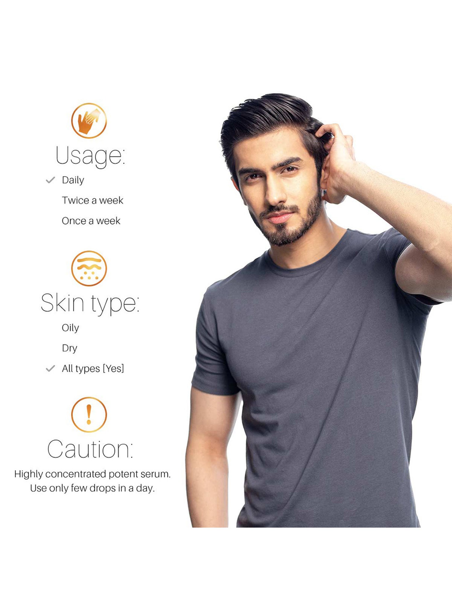 Ustraa O.G Deodorant & Vitamin C Face Serum - Set of 2