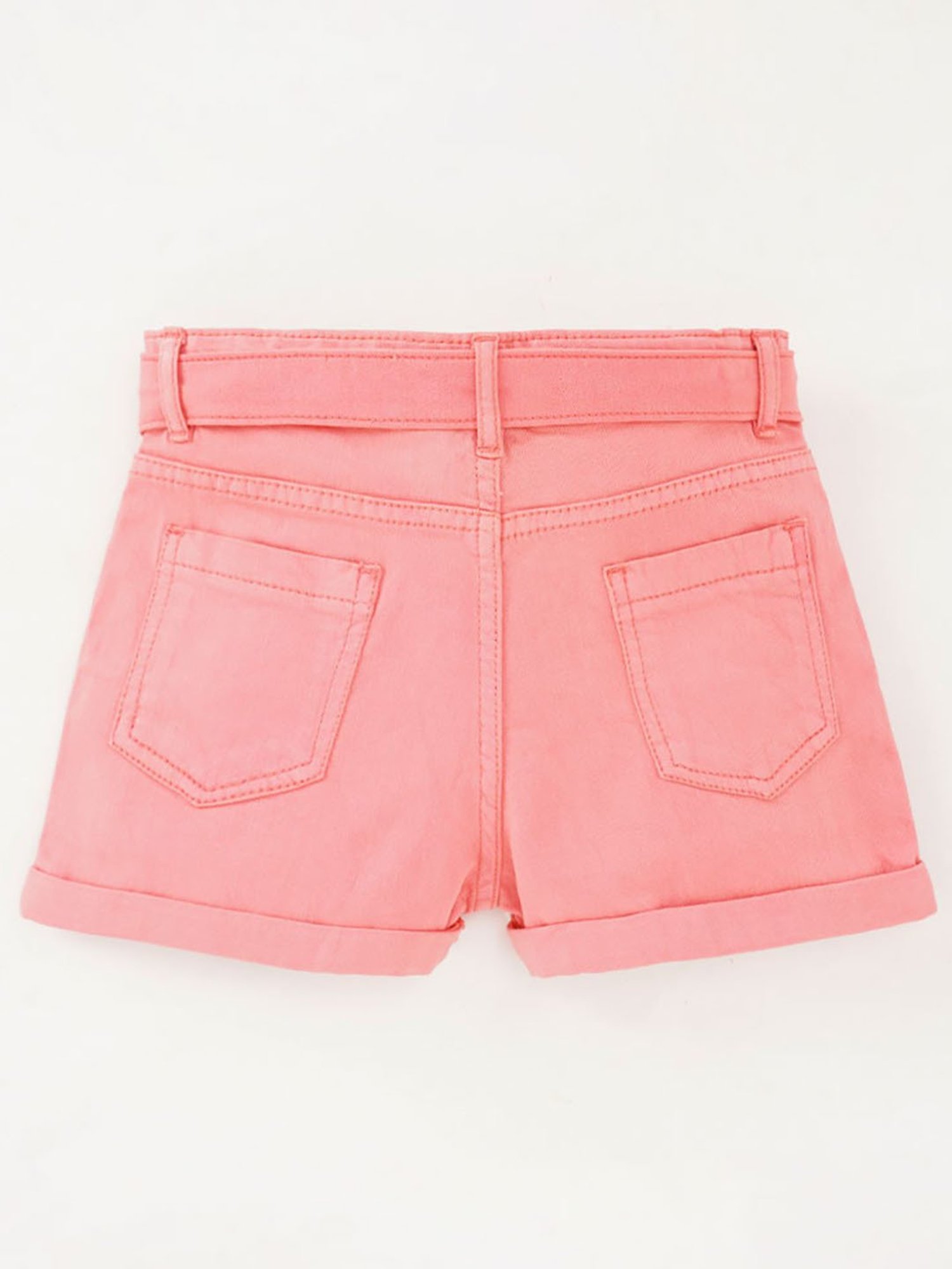 United Colors of Benetton Kids White Solid Shorts