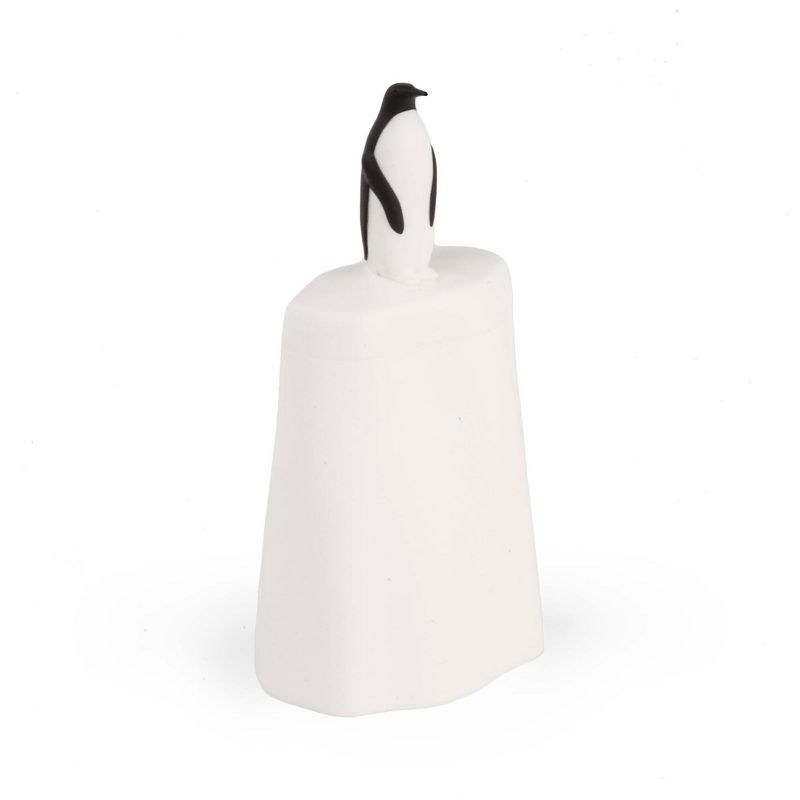 Design Ideas Penguin Popsicle Mold - Homemade Ice Pop Mold - Black & White, 3.2" x 2.4" x 6.3"