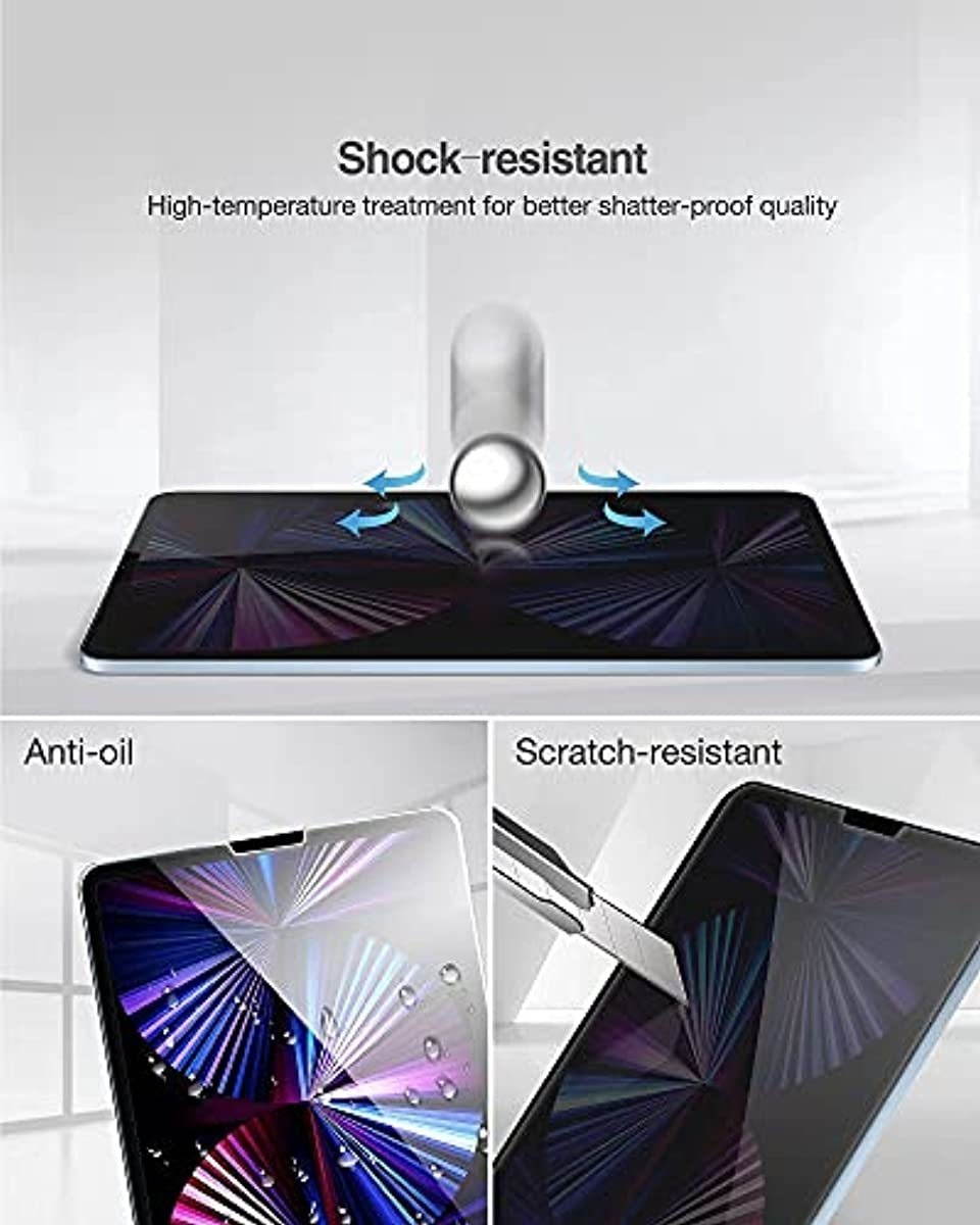 ProCase Screen Protector for iPad Pro 11 2 Bundle with iPad Pro 11 Inch Privacy Screen Protector 2 2018