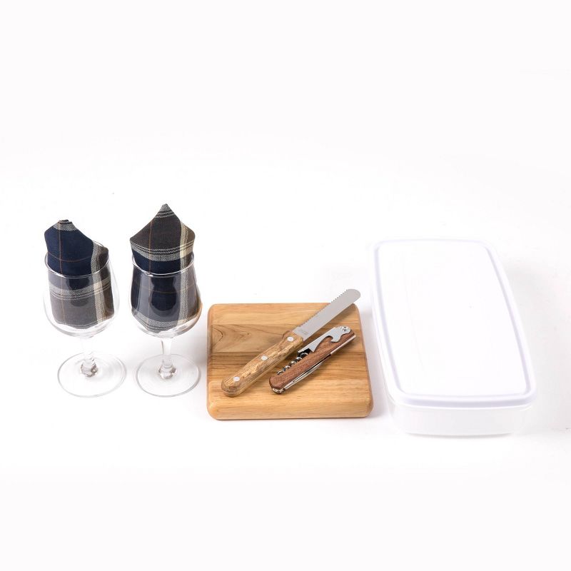 Picnic at Ascot Insulated Picnic Basket/Cooler Fully Equipped with Service for 2 - Trellis Green