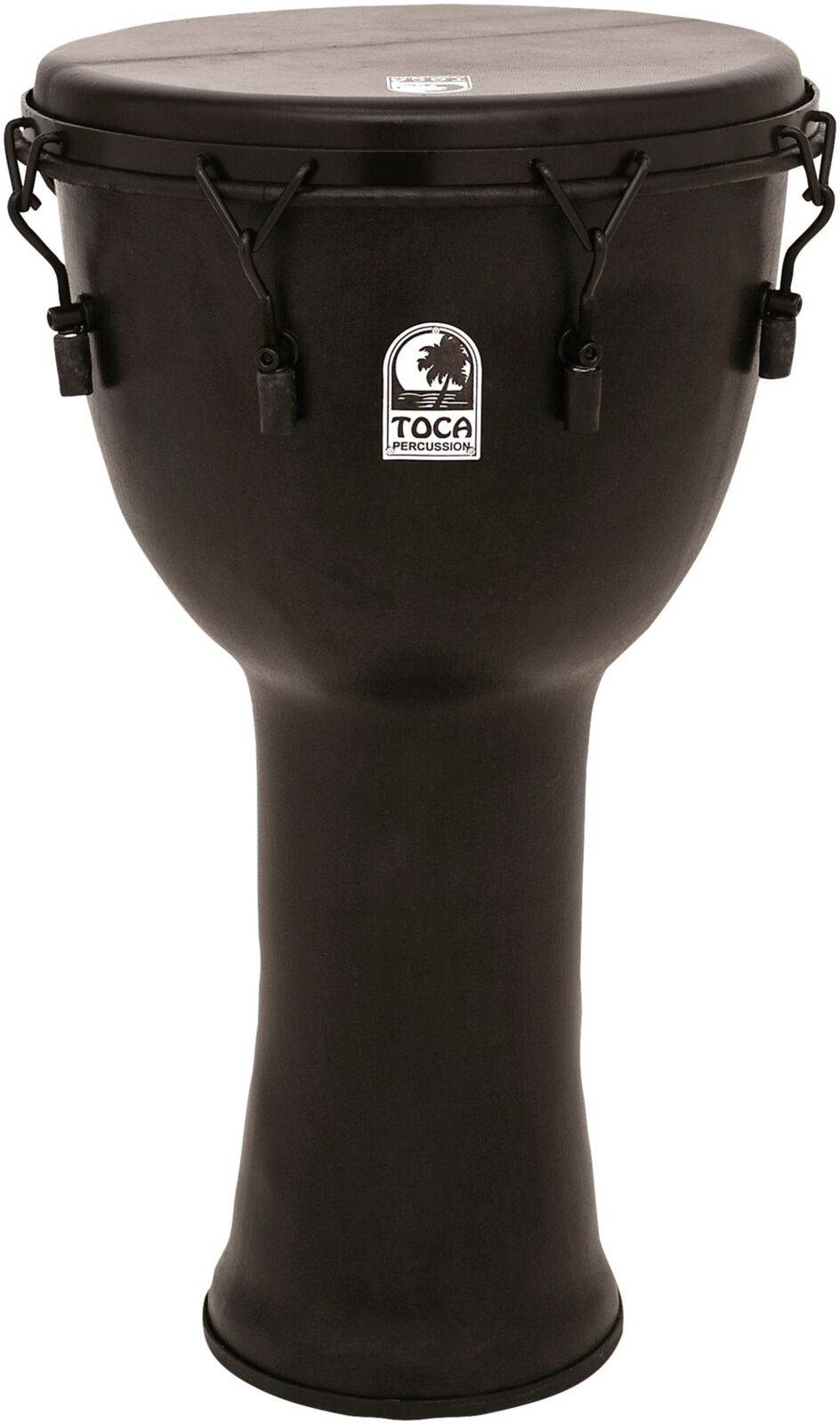 Toca Mechanically Tuned Djembe with Extended Rim 9 in. Black Mamba