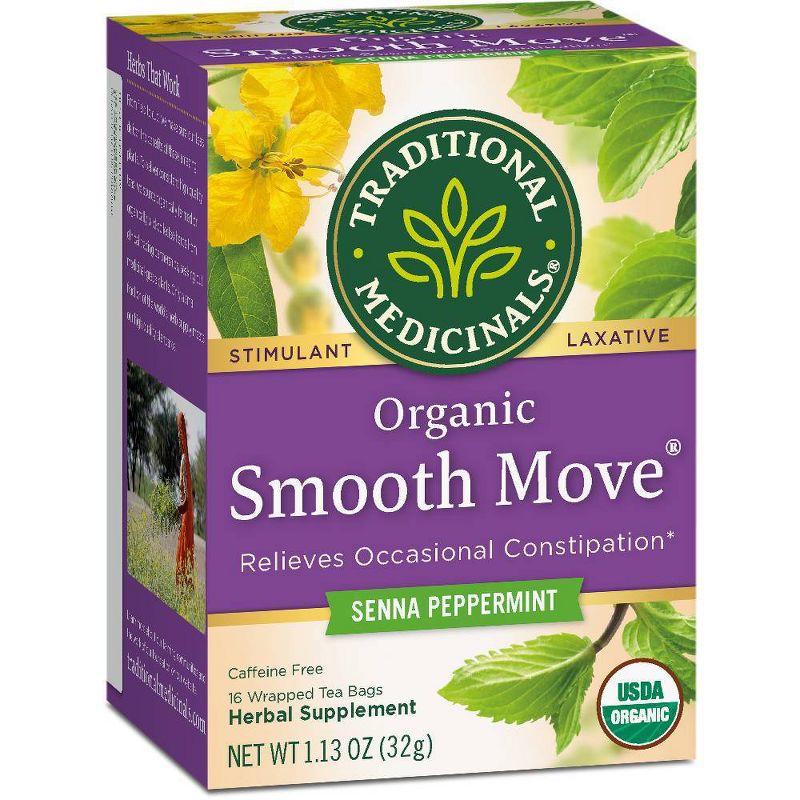 Traditional Medicinals Smooth Move Peppermint Tea Bags - 16ct