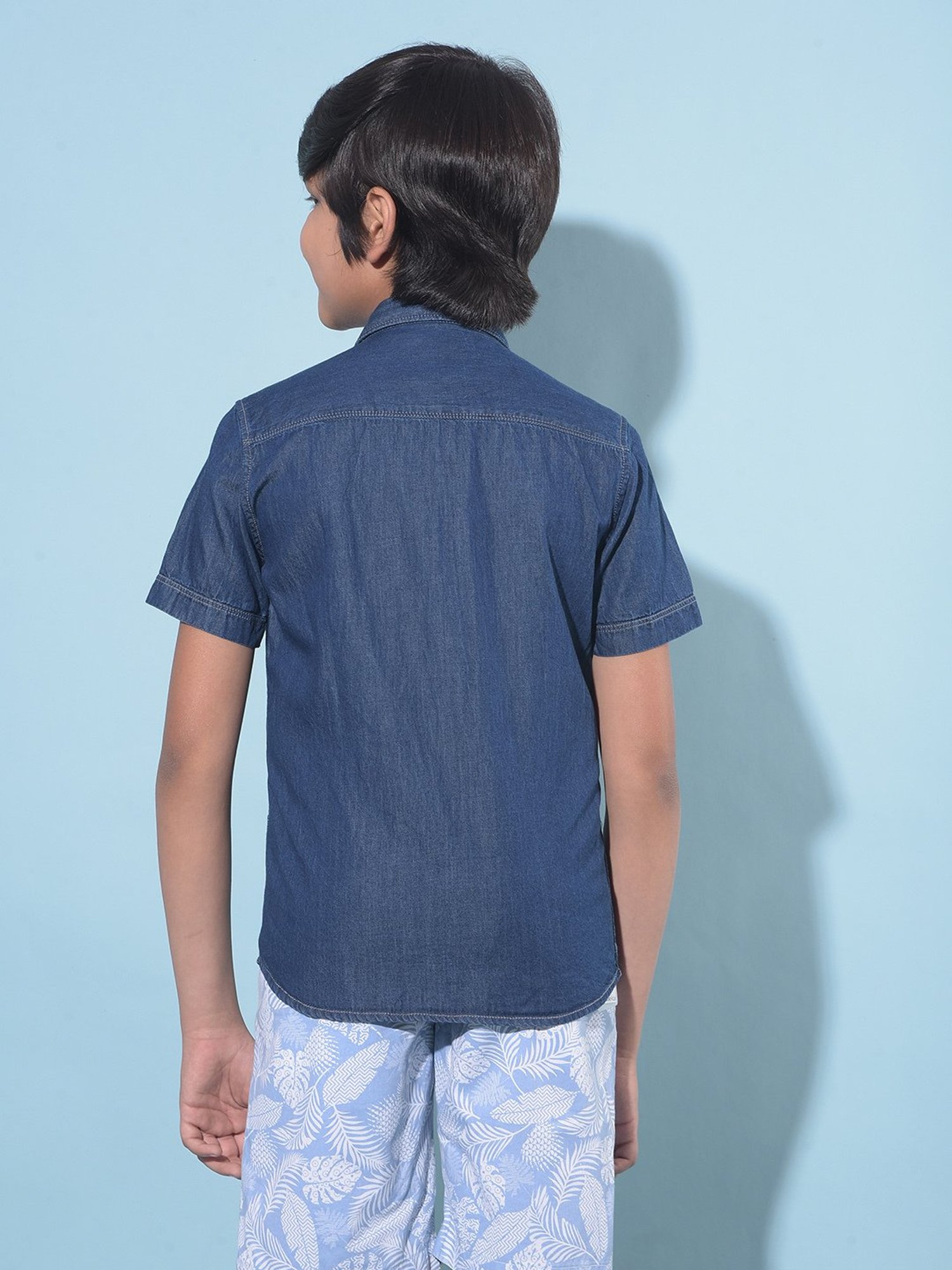 Crimsoune Club Kids Navy Solid Shirt