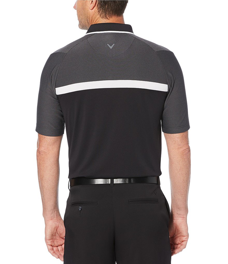 Callaway Short-Sleeve Fine Line Color Block Swing Tech&trade; OptiDri&trade; Golf Polo