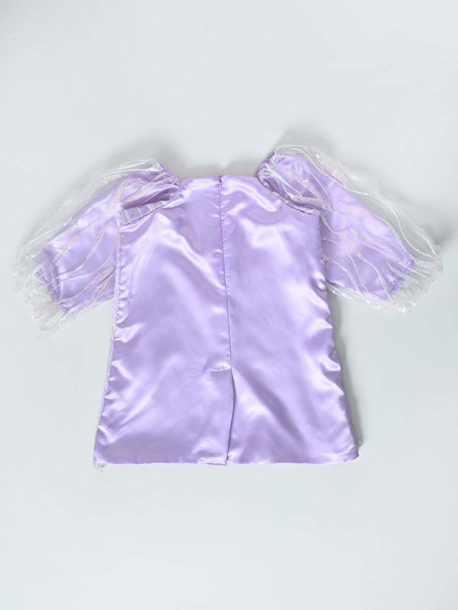 Bella Moda Kids Purple Self Pattern Dress