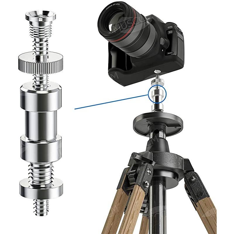 Camera Screw 21 Pcs 14 Inch and 38 Inch Converter Threaded Screws 14 Hot Shoe Adapter Mount Camera Ball Head Set for CameraTripodMonopodLight Stand