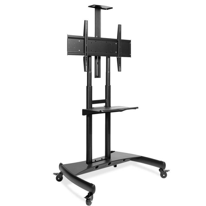 Rolling TV Stand Mobile TV Cart for 55" - 80" Plasma Screen, LED, LCD, OLED, Curved TV's - Universal Mount with Wheels