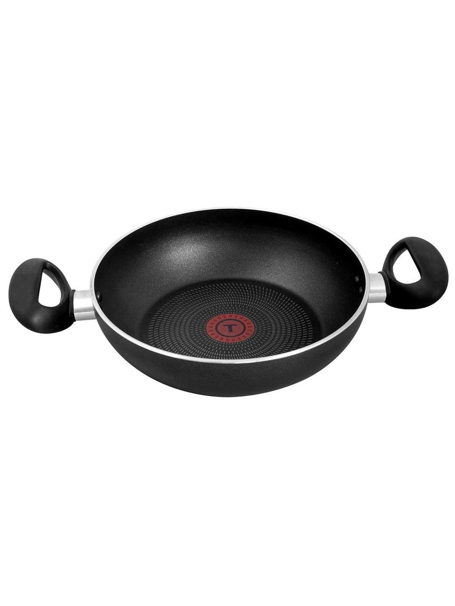 Tefal Ceremony Black Aluminium 24 cm Greyish Non-Stick Kadhai With Lid (2.4 L)
