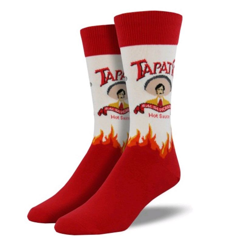 Novelty Socks 10.0" Tapatio Crew Hot Sauce Socksmith  -  Socks