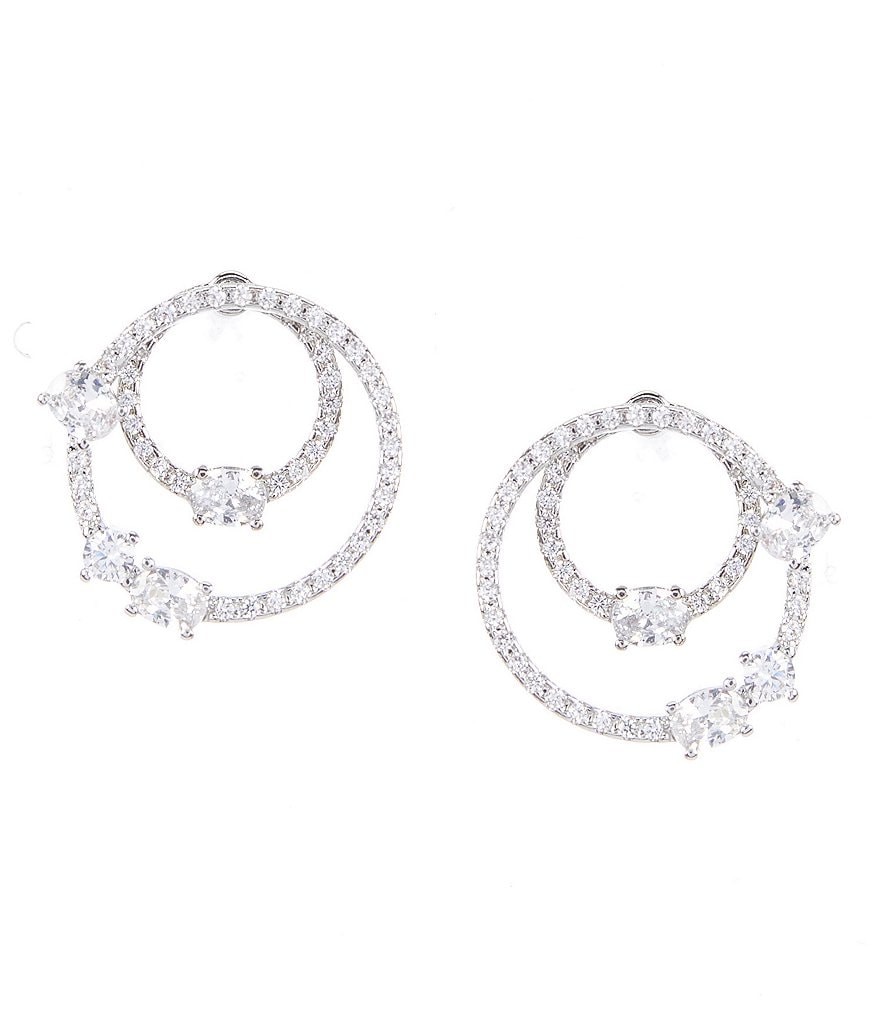 C by Cezanne Layered Rings Stud Earrings
