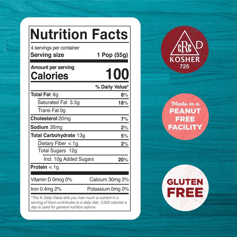 JonnyPops Pineapple Coconut & Cream Frozen Fruit Bars - 4pk/8.25oz