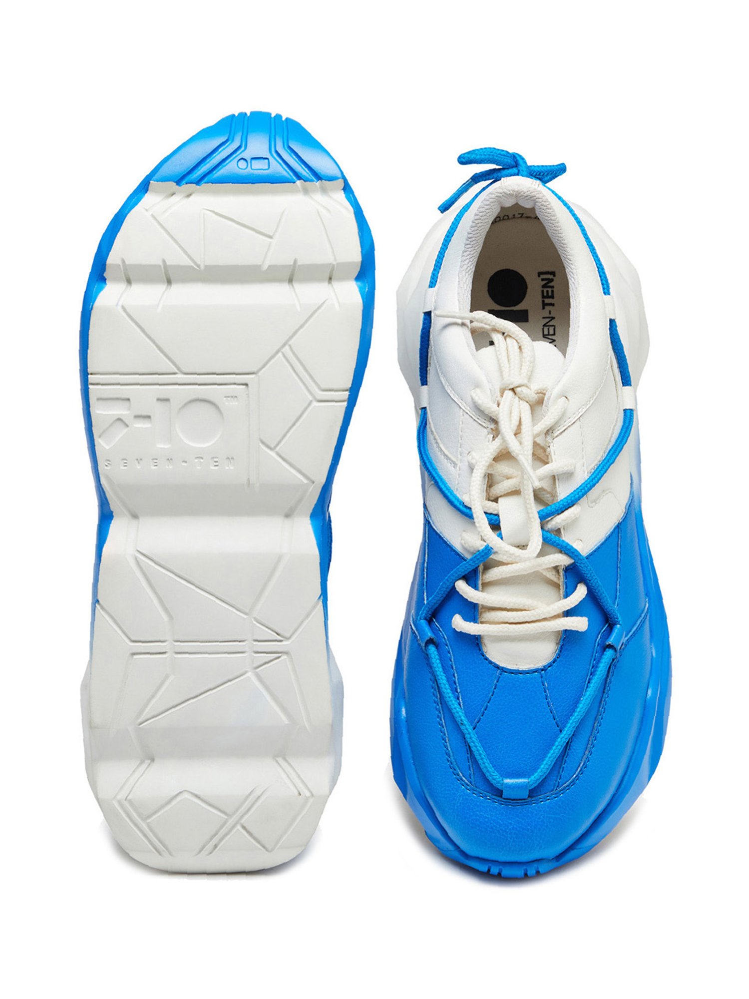 7-10 Men's 712 Elevate Street Blue & White Chunky Sneakers