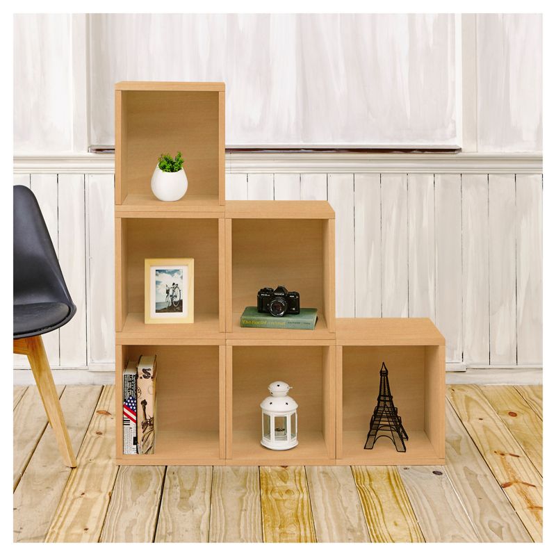 Way Basics Stackable Eco Storage Cube Cubby Organizer Natural Wood Grain