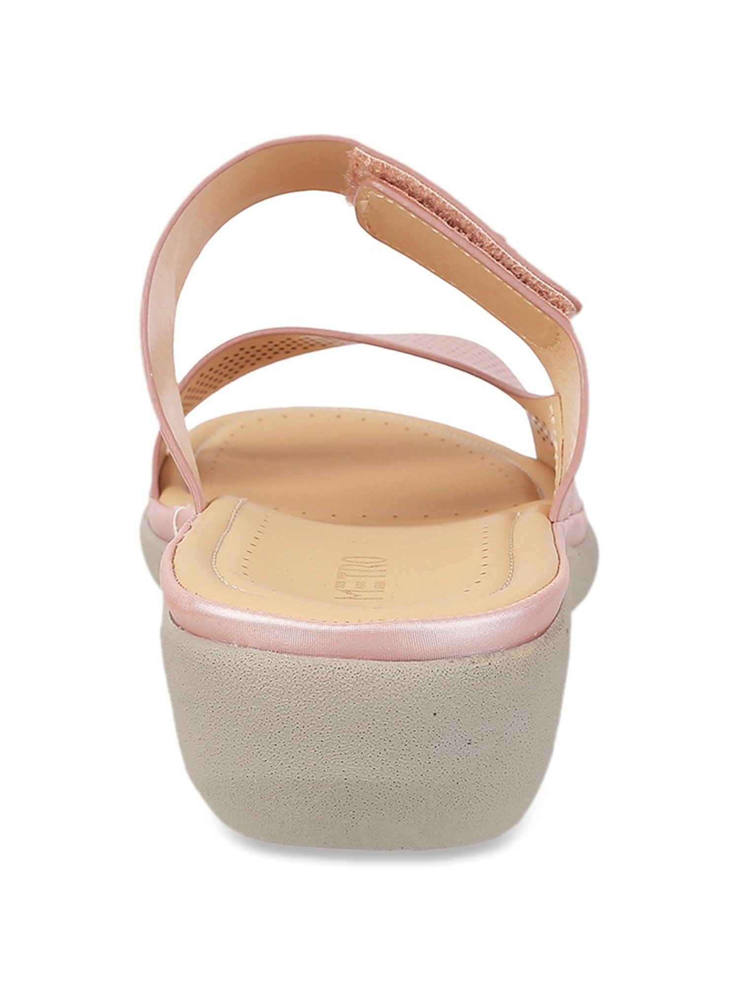 Metro Women's Peach Casual Wedges