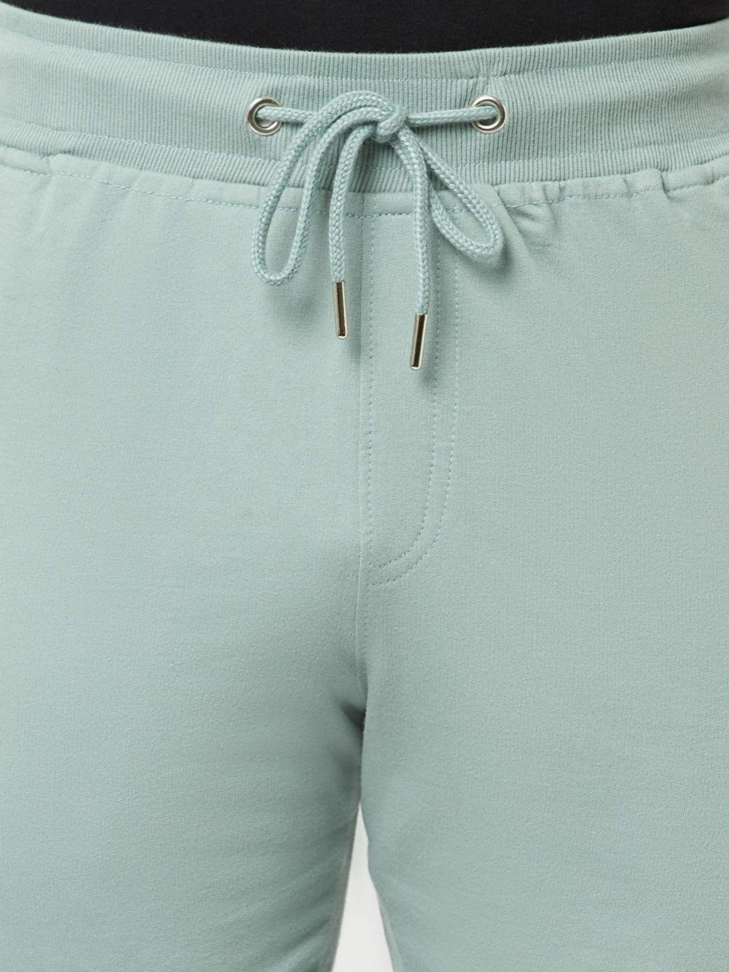The Daily Outfits Sky Blue Cotton Regular Fit Shorts