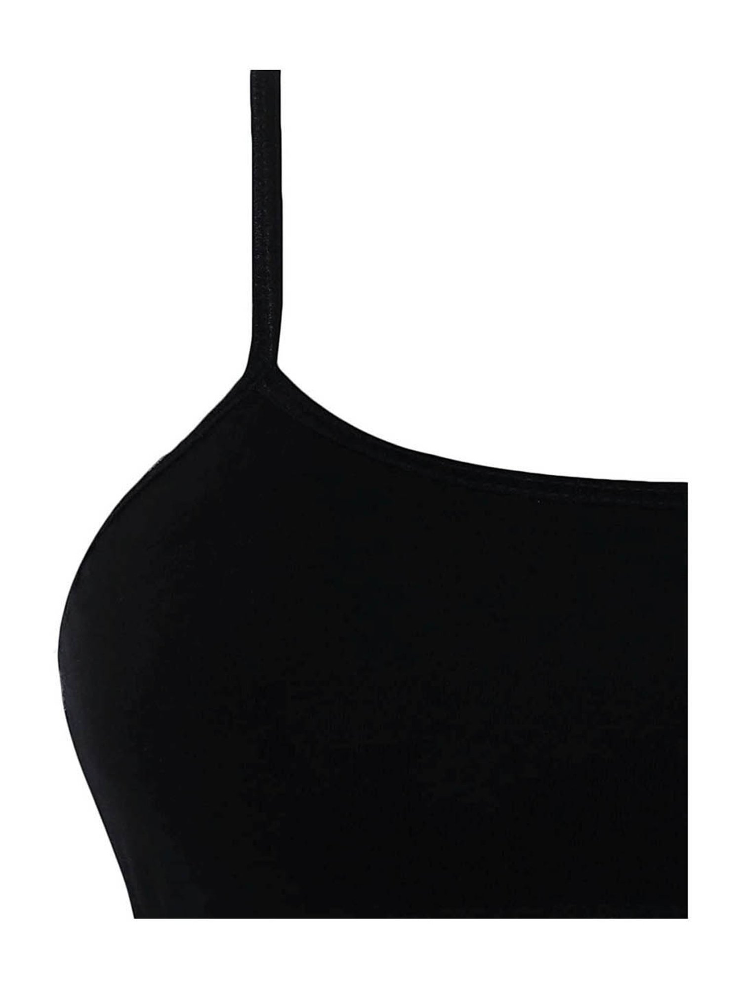 D'chica Kids Black Cotton Bras - Pack of 2