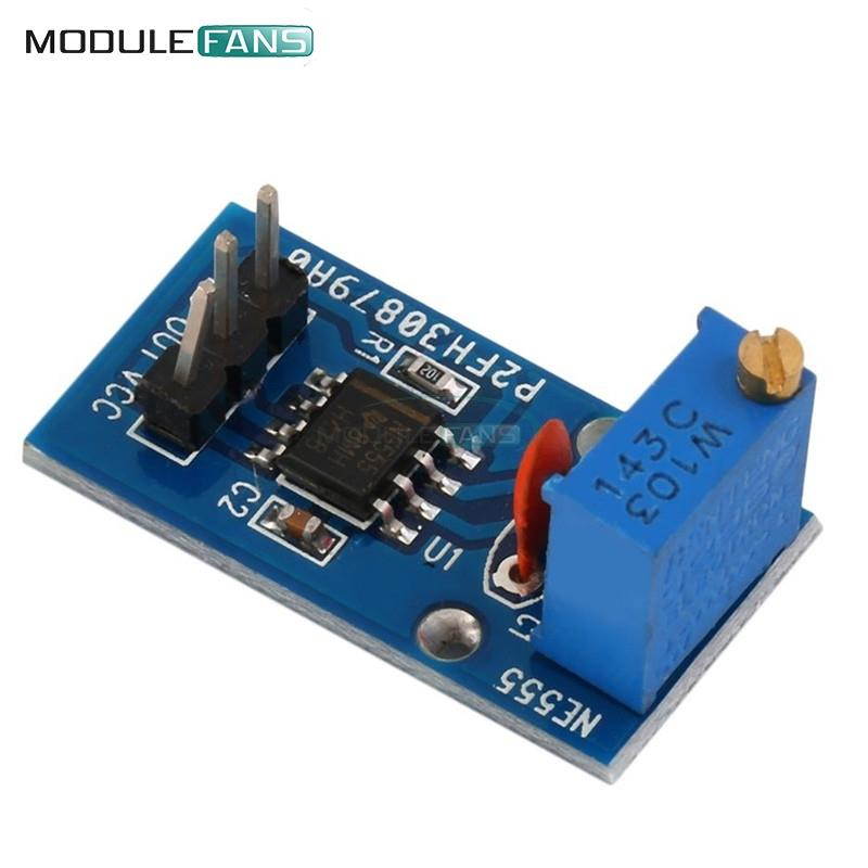 2PCS NE555 Adjustable Resistnce Frequency Pulse Generator Module For Arduino Smart Car 5V-12V Single Channel Output Module