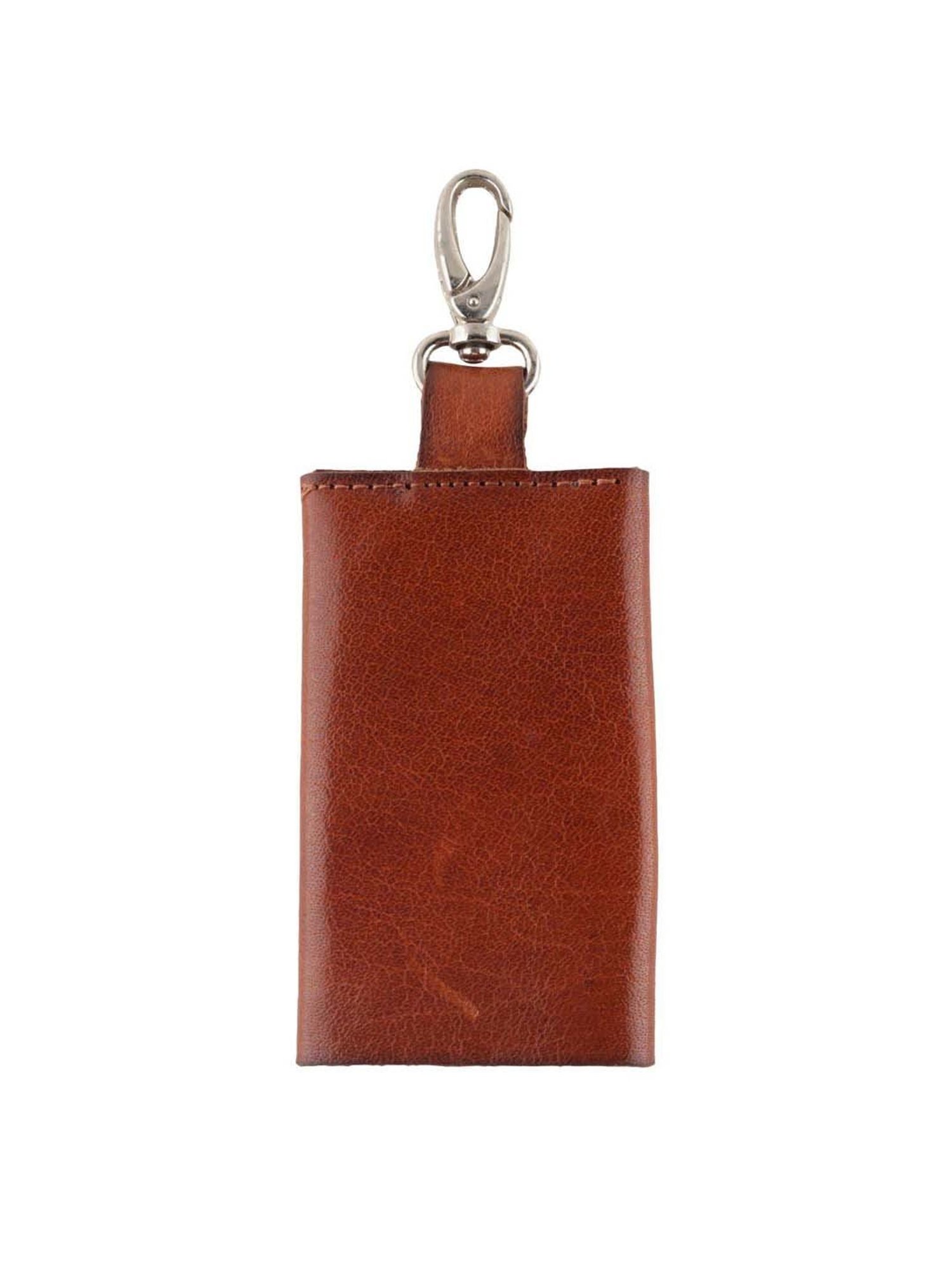 SASSORA Sliver Leather Keychain Key Ring Holders Anniversary Gift, Birthday Gift - Pack of 2