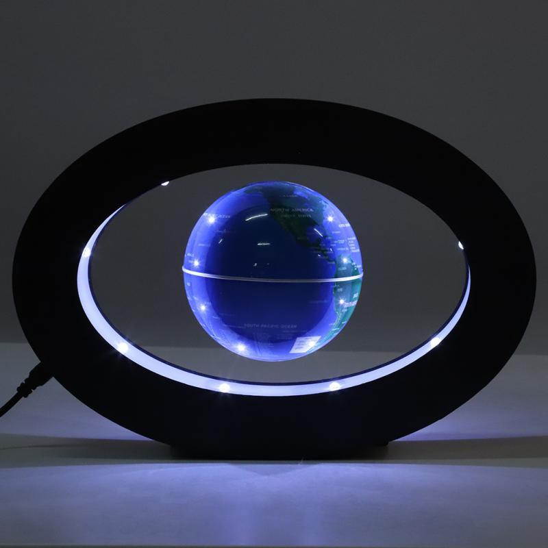1pc Novelty Electronic Magnetic Levitation Globe With beautiful LED Light Home Decoration Office Ornament